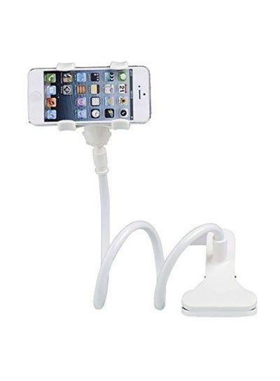 Buy Flexible Phone Holder Mount For Apple iPhone/Samsung Galaxy/Huawei White in UAE