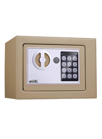 Buy Mini Electronic Digital Security Safe Box With Keypad Lock Beige 23x17x17cm in Saudi Arabia