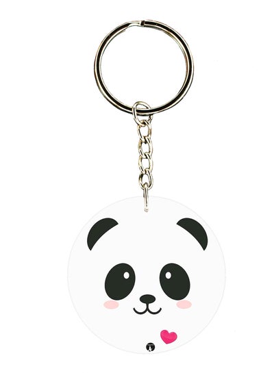 Buy A Panda Double Side Printed Keychain in UAE