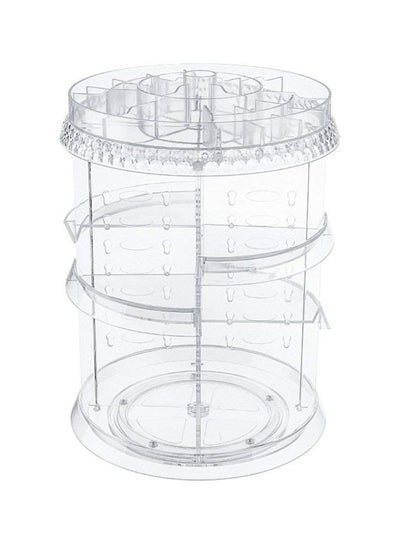 Buy 360 Degree Rotating Makeup Organizer Clear in Egypt