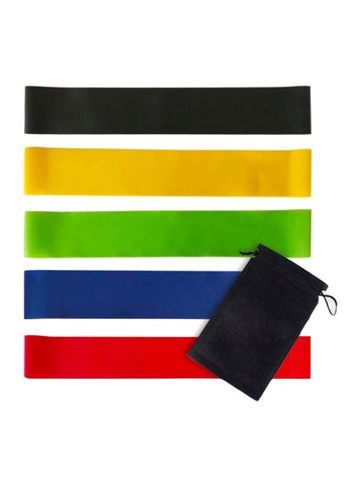 Buy Pack Of 5 Resistance Loop Exercise Bands With Carry Bag in Egypt