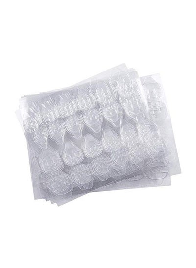 Buy 480-Piece Double Sided Nail Sticker Clear in Egypt