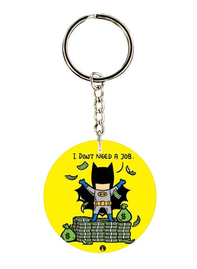 Buy Double Sided Batman Printed Keychain in Saudi Arabia