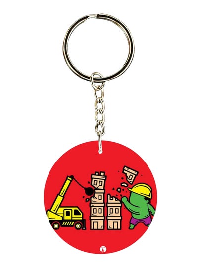 Buy Double Sided The Hulk Printed Keychain in UAE