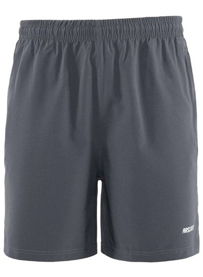 Buy Breathable Mid Rise Casual Shorts Grey in Saudi Arabia