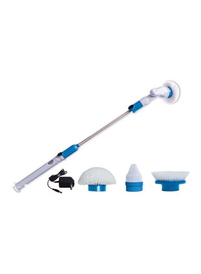 Buy Multi Purpose Spin Cleaning Scrubber White/Blue in UAE