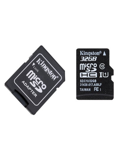 Buy MicroSDHC Memory Card With Adapter Black in UAE