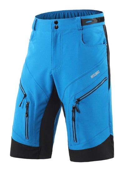 Buy Quick Drying Breathable Cycling Shorts Blue/Black in UAE