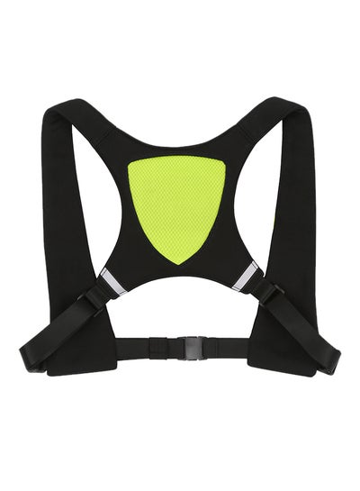 Buy USB Rechargeable Reflective Vest Backpack With Led Turn Signal Light 24 x 4.5 x 22cm in UAE