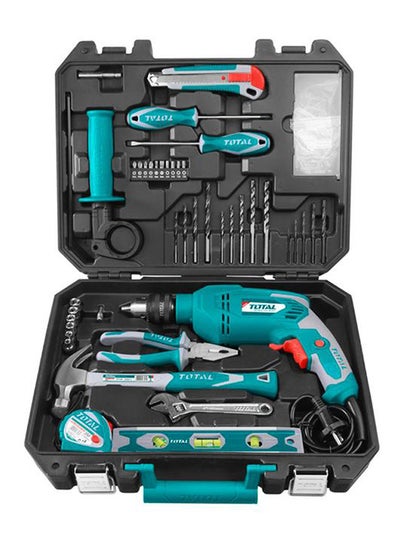 Buy 101-Piece Impact Drill Set Black/Turquoise/Grey in Saudi Arabia