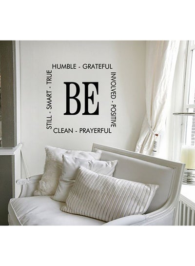 Buy Quotes Design Wall Decals Black 60 x 60cm in UAE