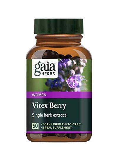 Buy Vitex Berry Single Herb Extract Herbal Supplement - 60 Capsules in UAE