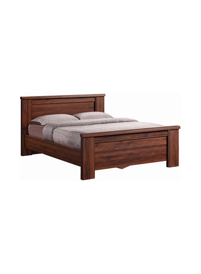 Buy Braxton Queen Bed Antique Walnut 150 x 200cm in UAE