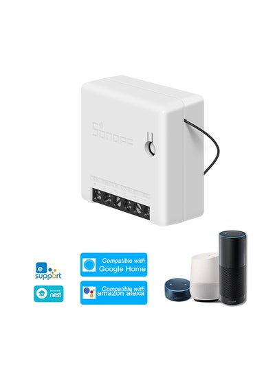 Buy Mini Diy Two Way Smart Switch With Google Home/Nest Ifttt & Alexa White 0.042kg in Saudi Arabia