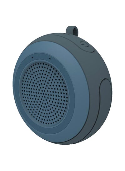 Buy Waterproof Wireless Bluetooth Speaker Grey/Blue in Saudi Arabia
