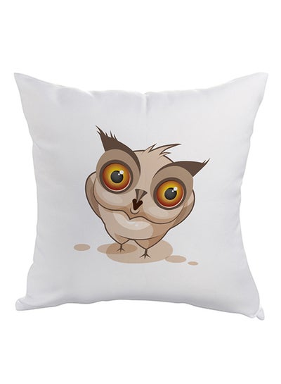 Buy Decorative Square Shaped Throw Pillow White 40 x 40cm in Egypt