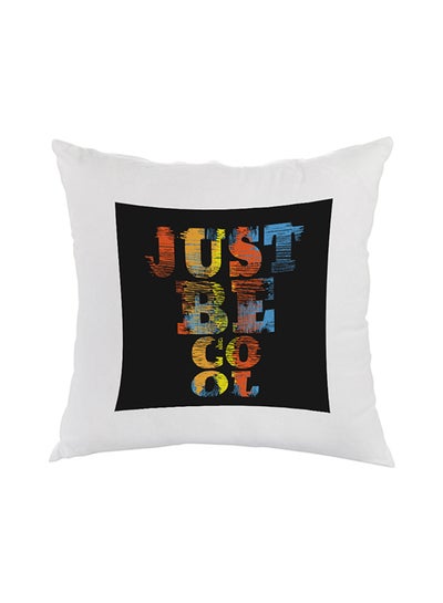 Buy Decorative Square Shaped Throw Pillow White 40 x 40cm in Egypt