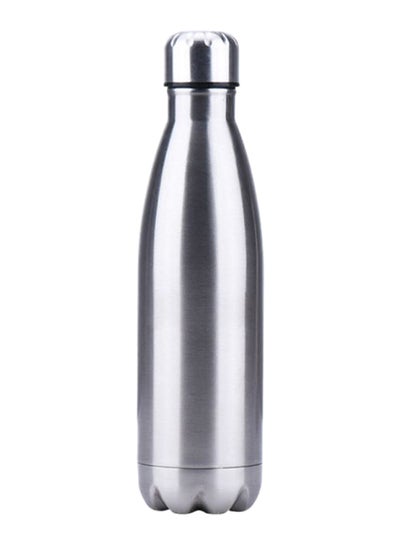 Buy Thermal Insulated Water Bottle Silver 500ml in Saudi Arabia