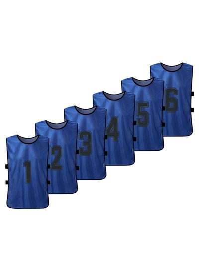 Buy 6-Piece Quick Drying Scrimmage Practice Vest Set 43 x 63cm in UAE