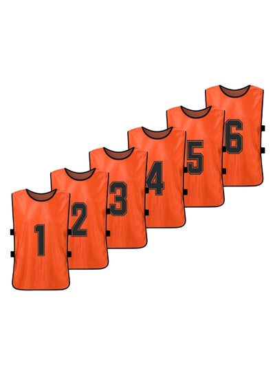 Buy 6-Piece Quick Drying Scrimmage Practice Vest Set 32 x 55cm in UAE