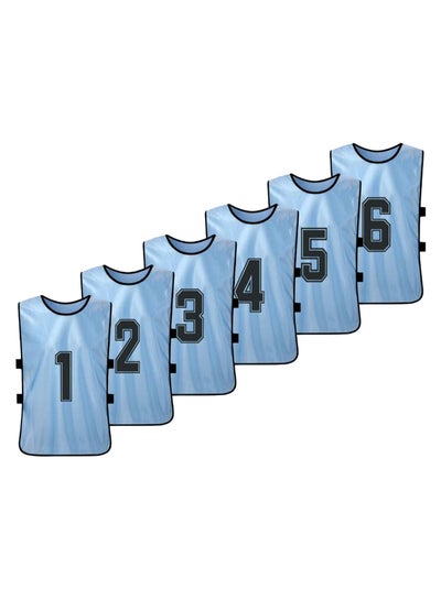 Buy 6-Piece Quick Drying Scrimmage Practice Vest Set 43 x 63cm in UAE