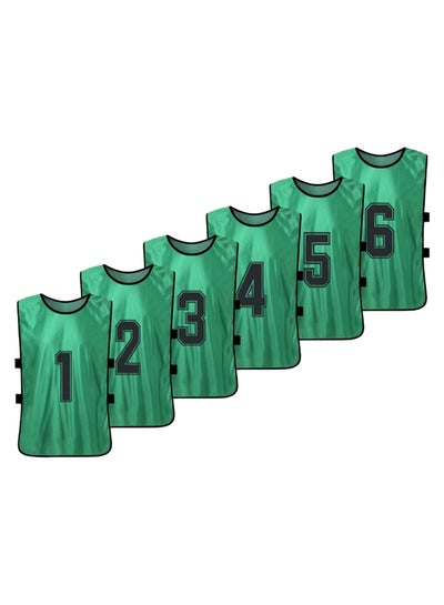 Buy 6-Piece Quick Drying Scrimmage Practice Vest Set 32 x 55cm in UAE