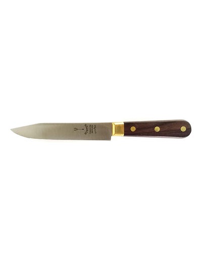 Buy 6-Inch Meat Knife Silver/Brown 6inch in UAE