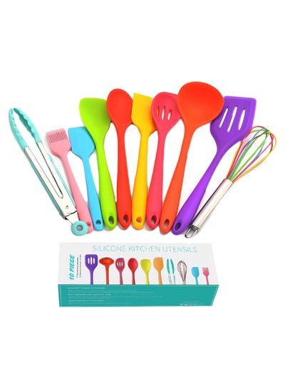 Buy 10-Piece Kitchen Utensil Set Multicolour in UAE