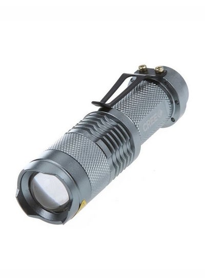 اشتري Mini LED Zoomable Flashlight رمادي 10 x 10 x 10سنتيمتر في الامارات