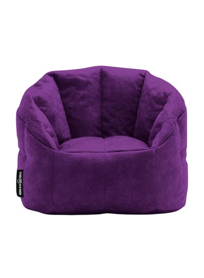 Buy Luxury Fabric Bean Chair Purple 90x90cm in Egypt