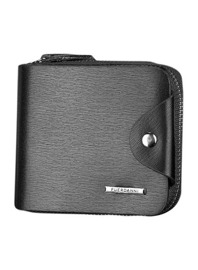 Buy Multi-Purpose Leather Wallet Black in UAE