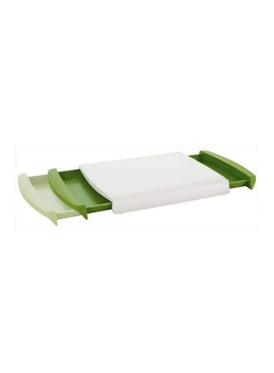 Buy Chopping Board Green/White 3.4x36x25.8cm in Saudi Arabia