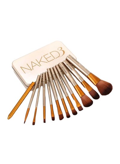 Buy 12-piece Makeup Brushes Kit Sets Multicolour in Egypt