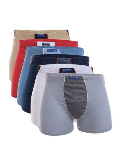 Buy Pack Of 6 Digital Boxers Multicolour in Egypt