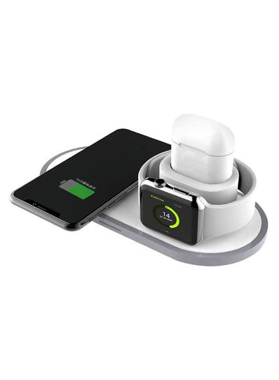 Buy 3-In-1 Wireless Charger White in UAE