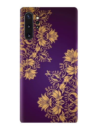 Buy Protective Case Cover For Samsung Galaxy Note 10 Plus Purple Floral Mandala Pattern in UAE