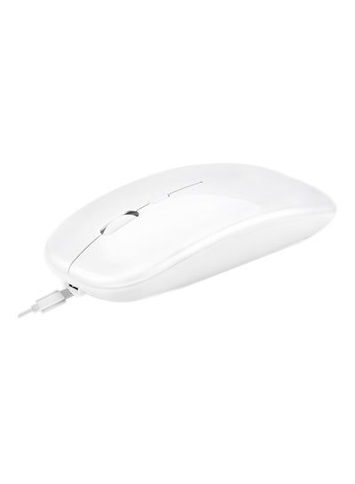 Buy Dual Mode Wireless USB Optical Mouse White in Saudi Arabia