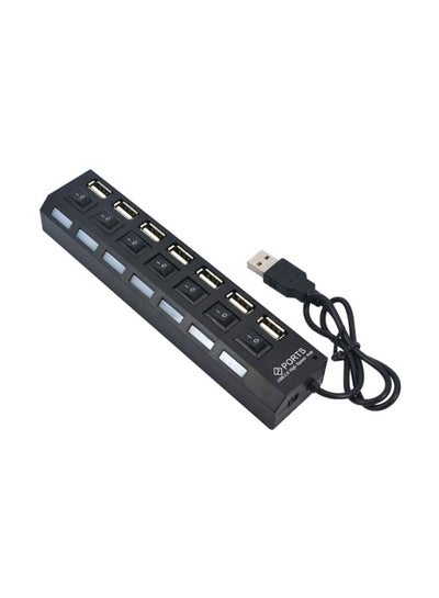 Buy 7-Port USB Hub Black in Egypt