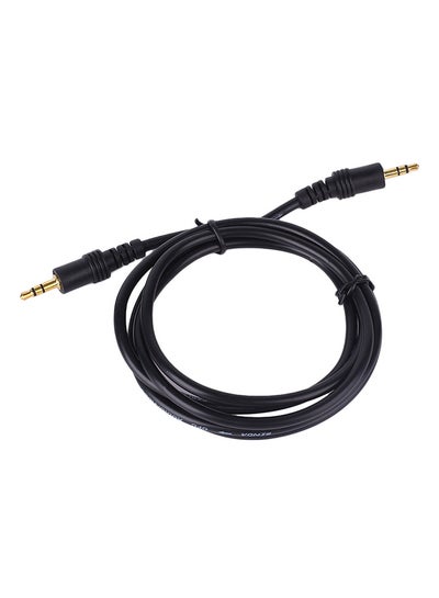 Buy 3.5mm AUX Male To Male AV Cable Black in Egypt