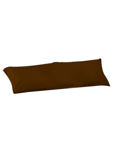 Buy Cotton Standard Pillow Cover Brown 50x90cm in Egypt