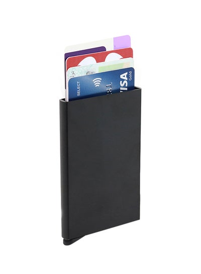 Buy Full Aluminium Business Card Holder Black in Saudi Arabia