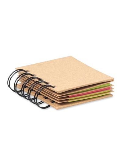 Buy Pack Of 2 Memo Sticky Notes Beige in UAE