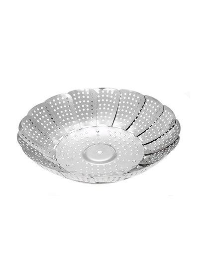 Buy Stainless Steel Steaming Plate Silver in UAE