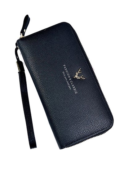 Buy Preppy Style Elegant Retro Wallet Black in UAE