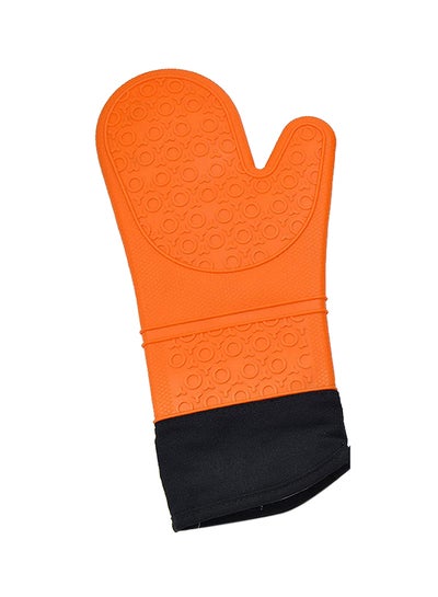 Buy Silicone Cleaning Gloves Orange in UAE