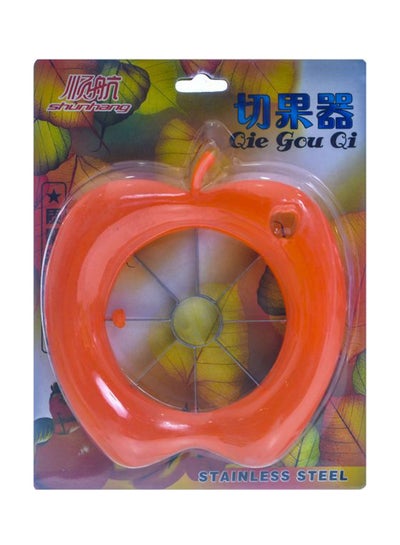 Buy Apple-shaped Fruit Slicer Orange 8centimeter in Saudi Arabia