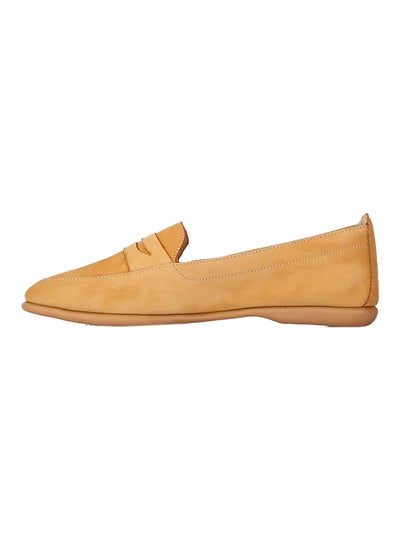 اشتري حذاء بدون رباط مصنوع من جلد النوبوك لون القرفة في مصر