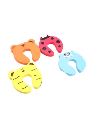 Buy 4-Piece Cartoon Designed Safety Door Stoppers in Saudi Arabia