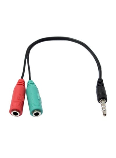 Buy Audio Splitter For Headphones Black/Red/Blue in Saudi Arabia
