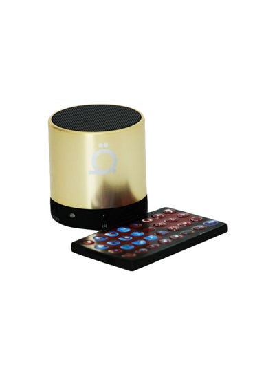 Buy Quran Speaker With Remote Gold/Black in Saudi Arabia